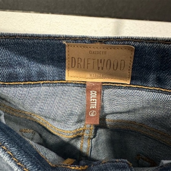 EUC- ANTHROPOLOGIE -DRIFTWOOD BRAND- BOHO COLETTE TASSEL JEANS - Picture 8 of 8